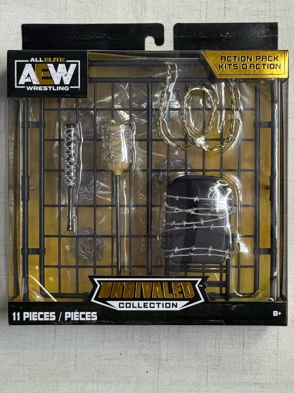 2021 AEW Jazwares Unrivaled Collection Accessory Sets: Barbed Wire Action Pack